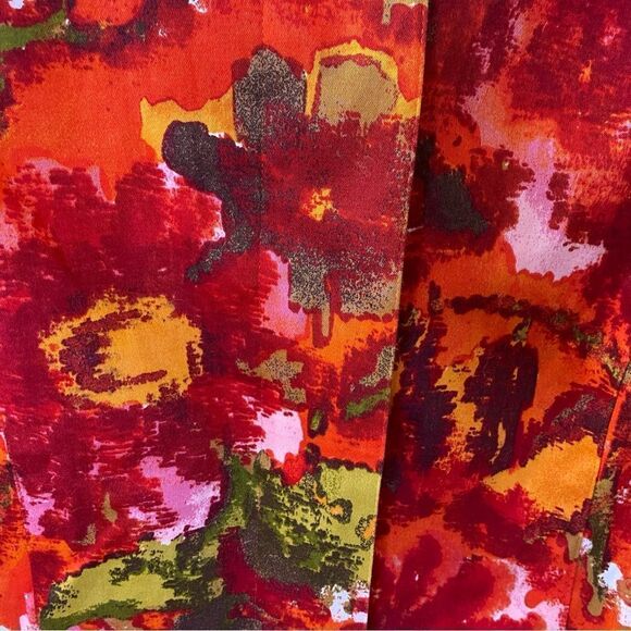 Chico’s Floral Print Button Down Blazer Jacket Sz 0 - Picture 6 of 11